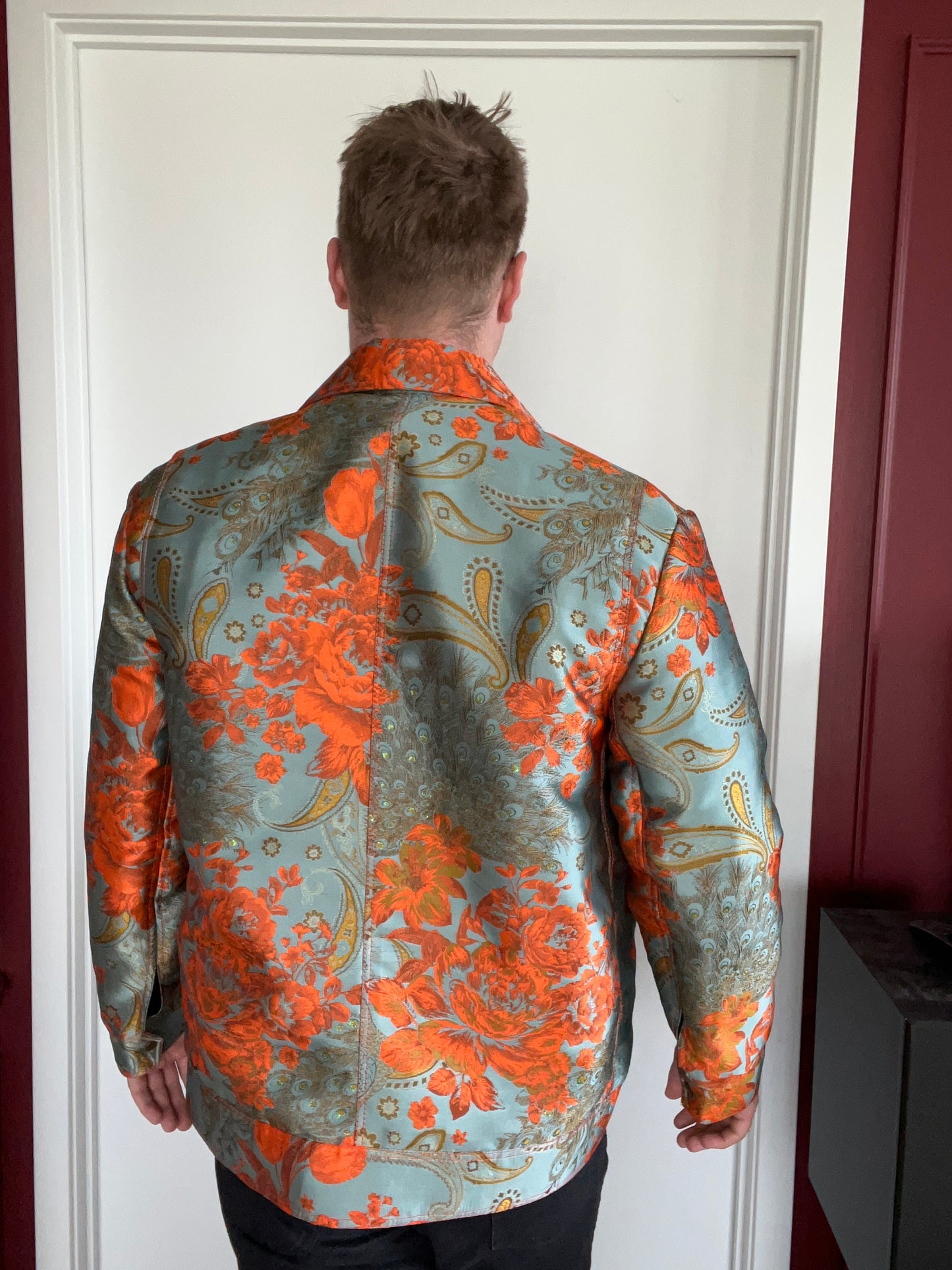 Orange Floral Workmans Jacket