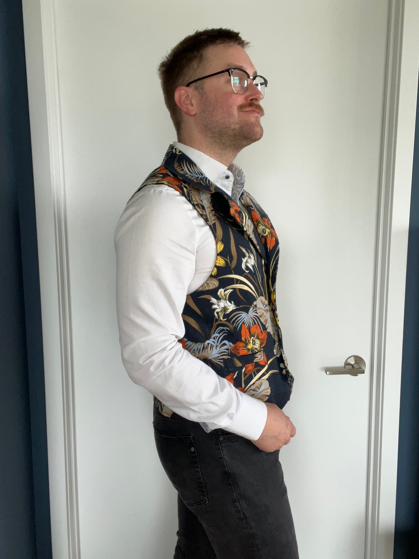 Blue Tropical Waistcoat